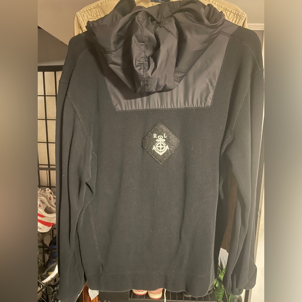 Naval sweater quarter zip with patch